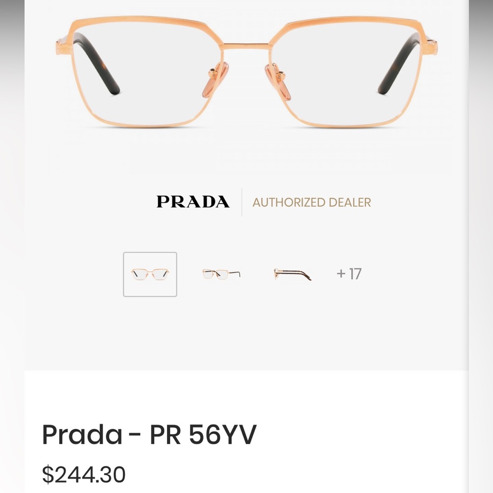 Prada Brown Tortoiseshell Glasses Sleek Design - image 1